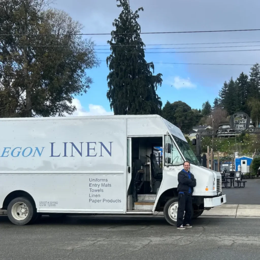 Delivery driver and truck