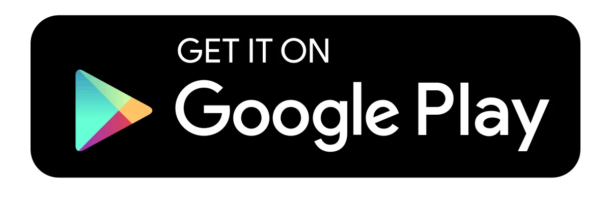 Black Get It On Google Play Store Icon Graphic