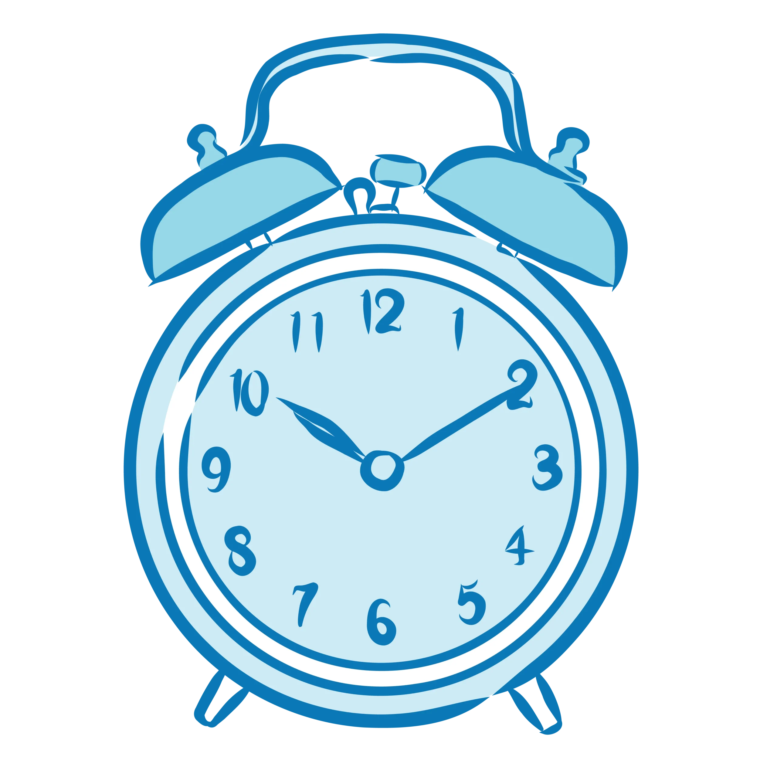 light blue alarm clock icon