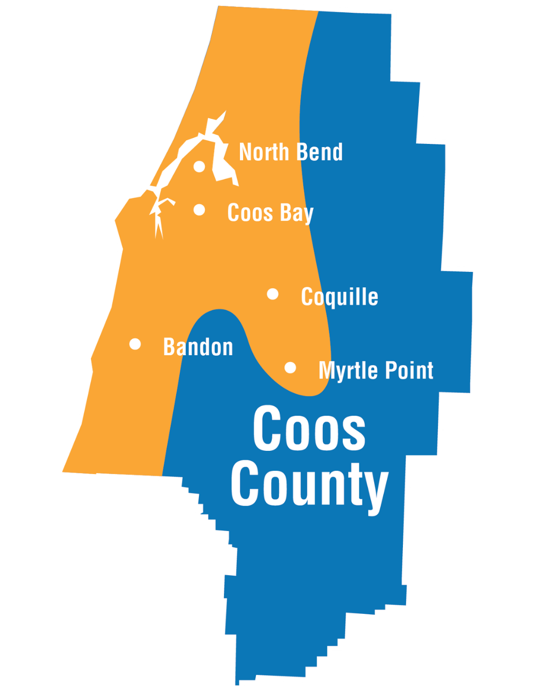 Coos county service area map