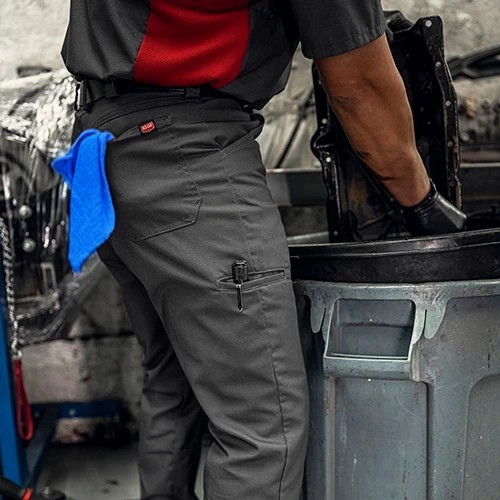 auto mechanic worker with a auto towel