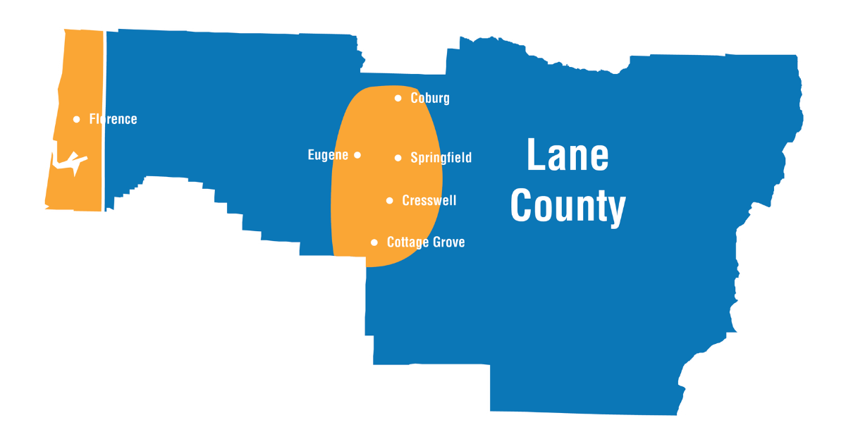 lane county service area map